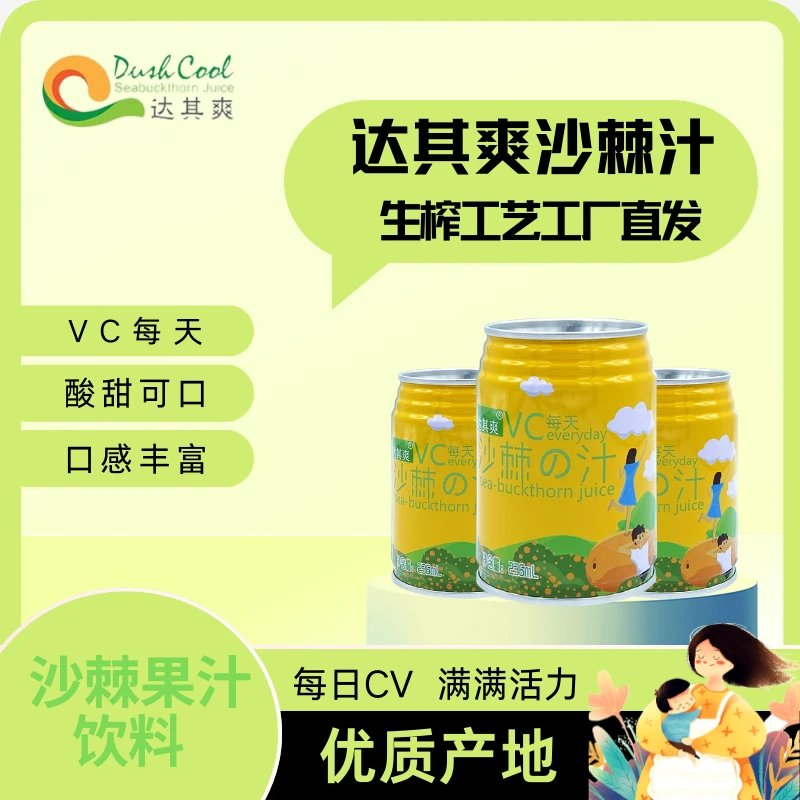 达其爽沙棘果汁饮料 236ml生榨营养优选天然浓郁