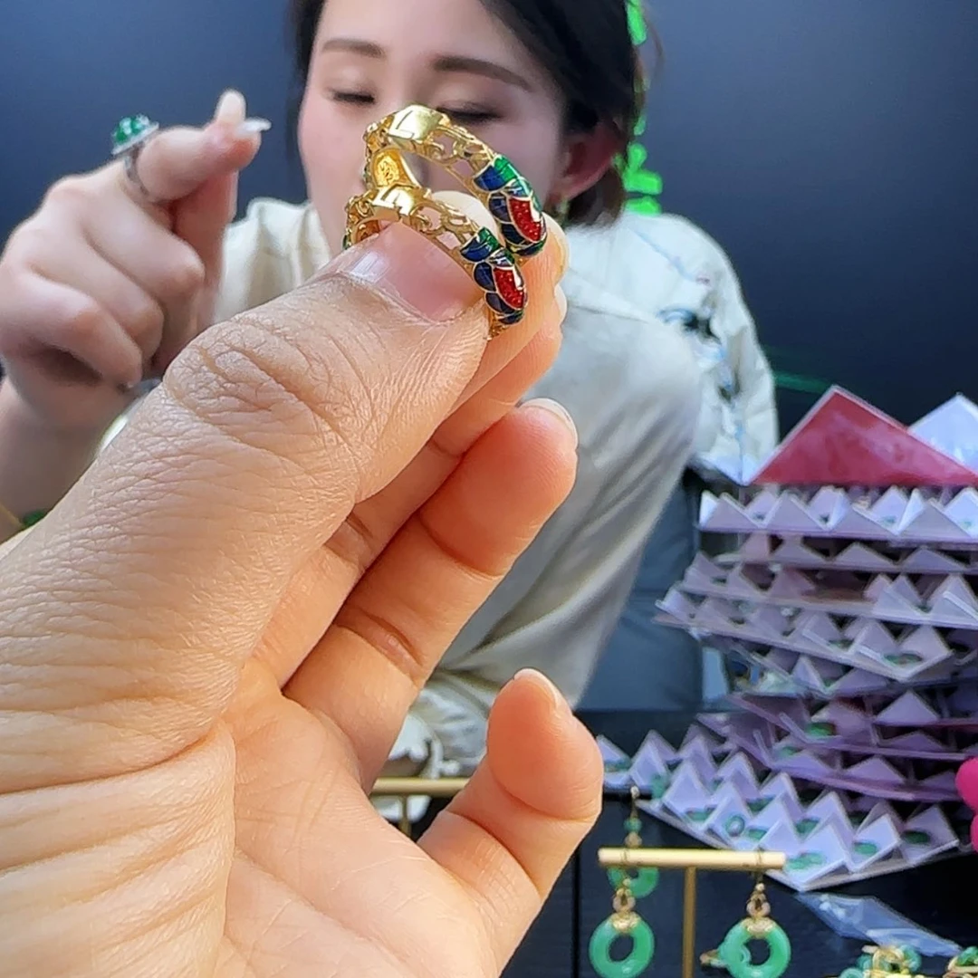 【闪购商品】翡翠耳饰银S925镶嵌没有翡翠。发s925耳包