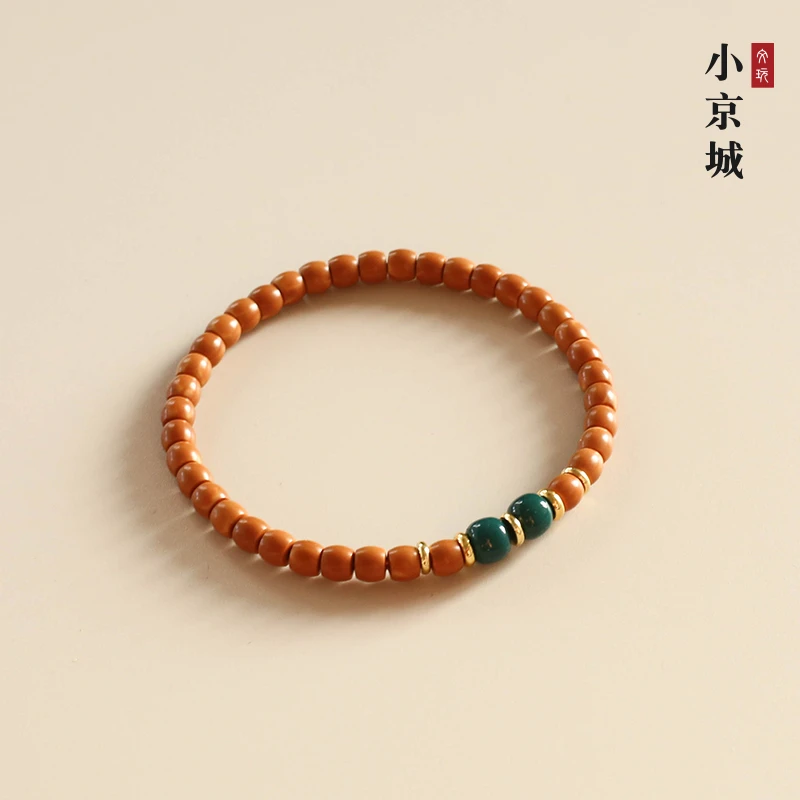 5.0mm清水橄榄核尖单圈手串