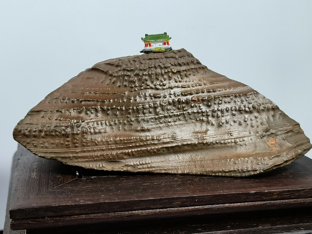 哈密市元亨商行天然原石盆景石奇石黄褐色纹路泥石禅意山子石