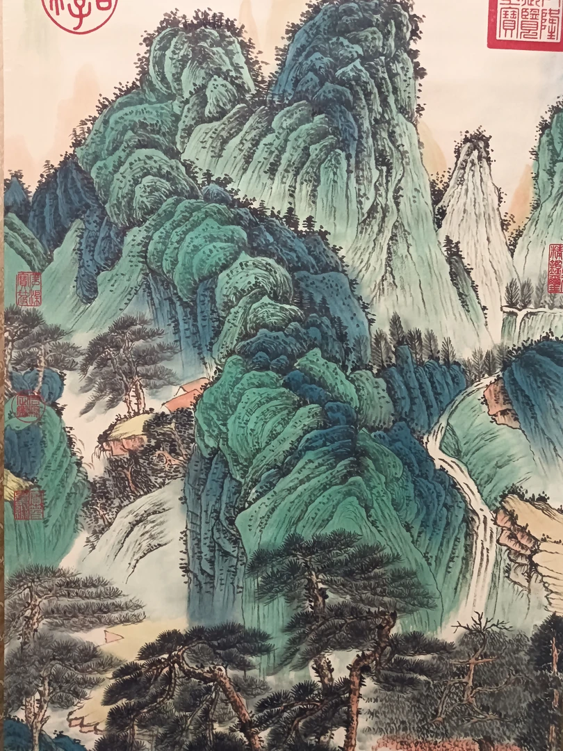 紫光中堂云溪石壁装饰画