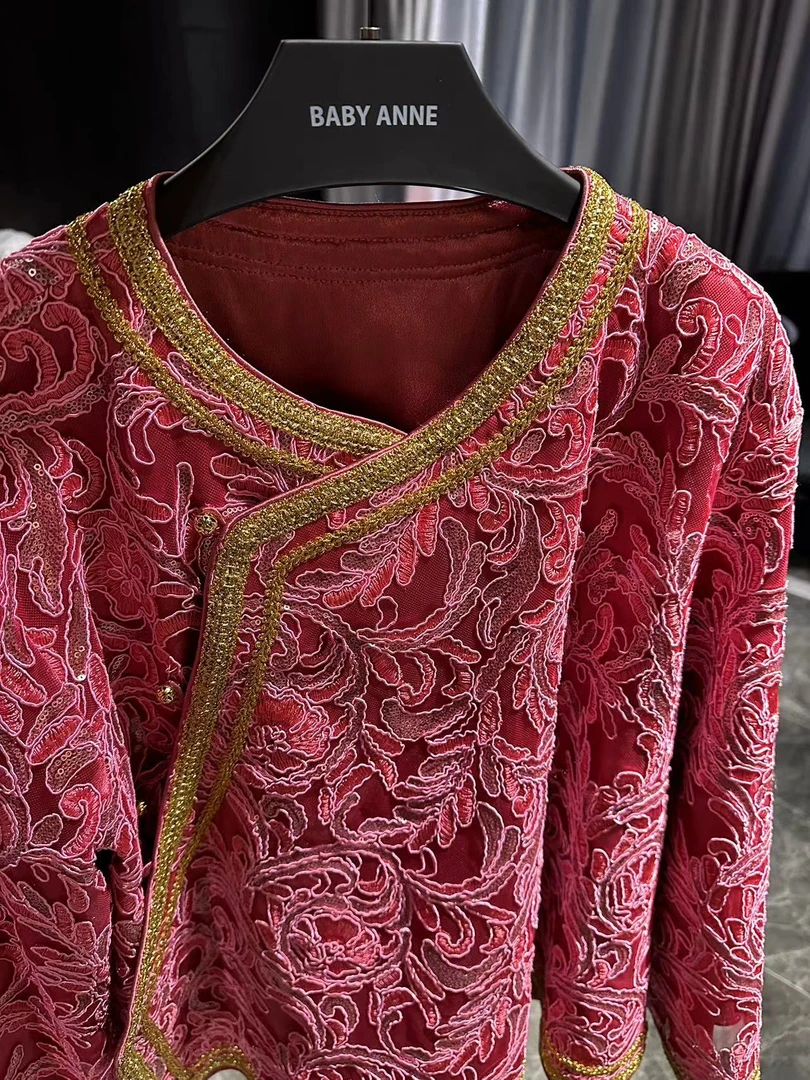 BABY ANNE【风华绝代】奢华贵气粉红红-上衣/半裙 PD233050-A/B