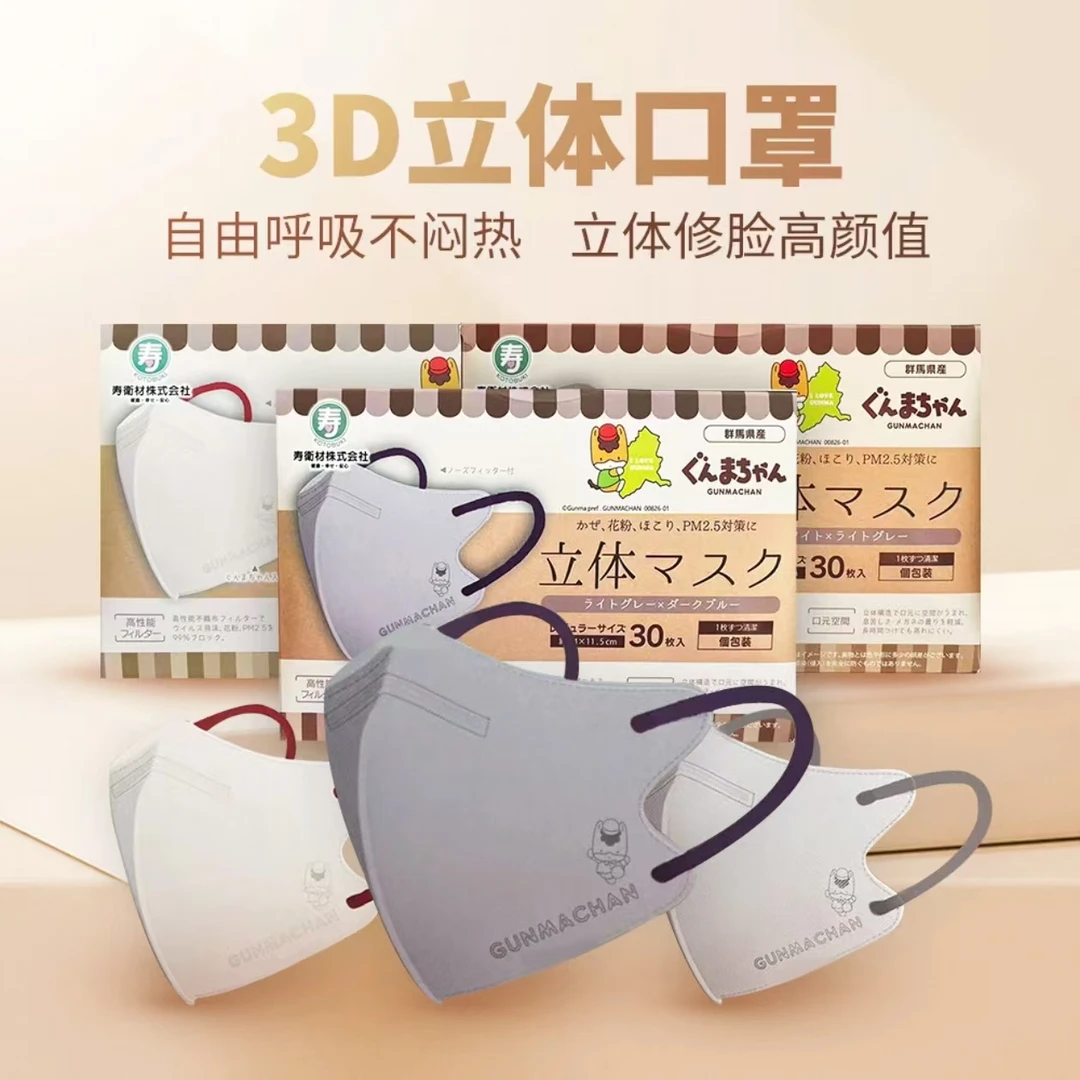 【拍2盒起包邮】日本进口夏季小颜口罩防尘防晒防花粉防飞沫