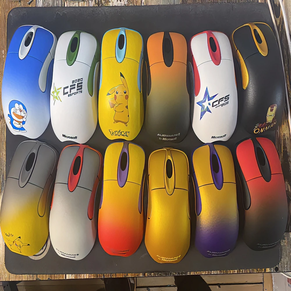 【亮哥定制】无线新品壳3395 io1.1 红点 蓝点微动定制款游戏鼠标