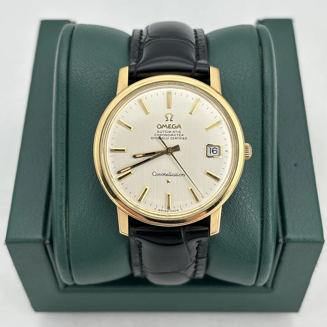 95新 Omega/欧米茄 表径35 星座系列中古经典简约包金名表 M1538