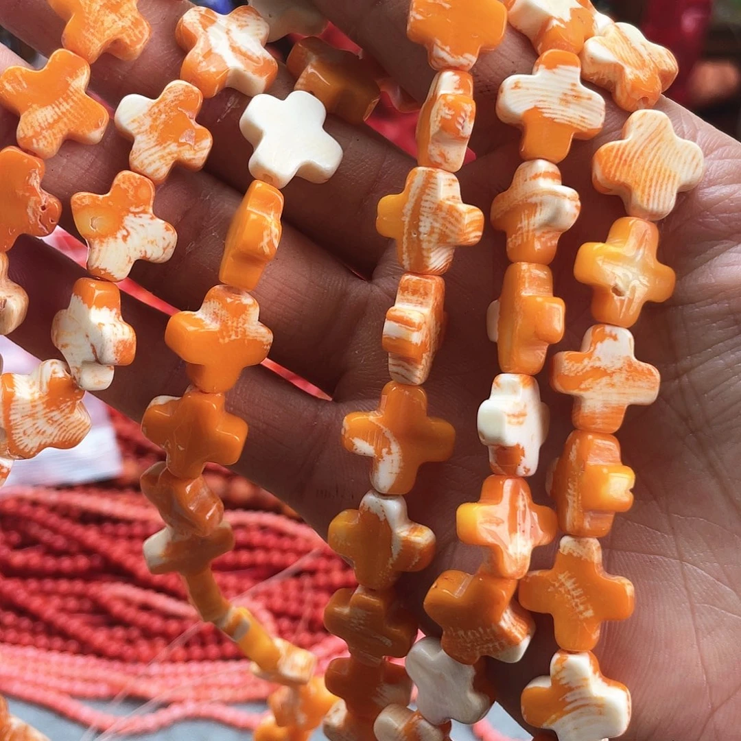 玛瑙/玉髓珠宝半成品未镶嵌海竹1条卡13