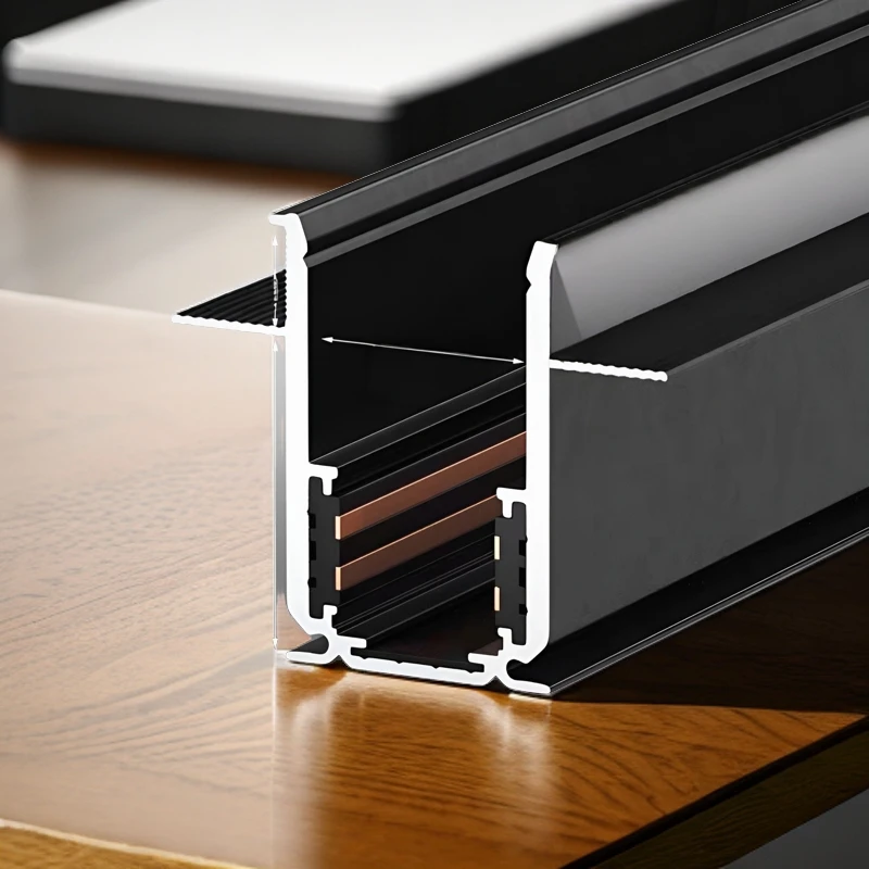 磁吸轨道灯家用线型磁吸灯嵌入式预埋式暗装磁吸轨道