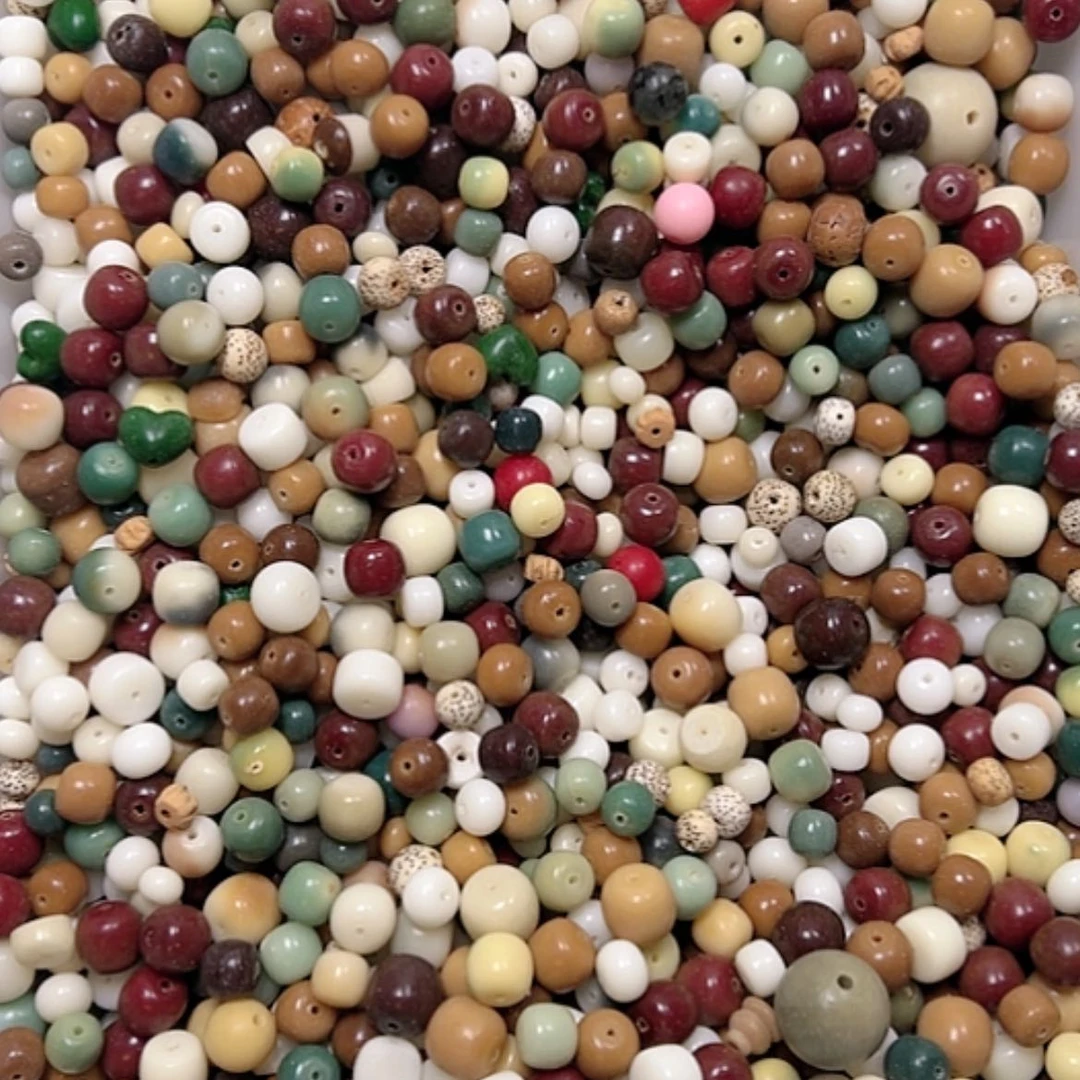 【闪购商品】白玉菩提吊坠星月混装200颗