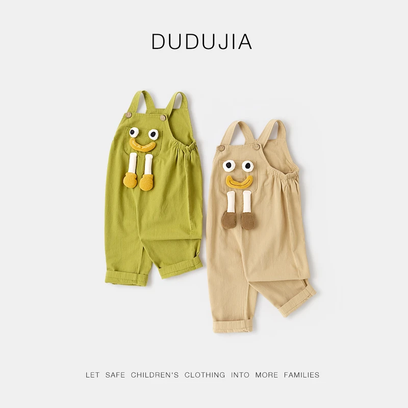 嘟嘟家宝宝背带裤春秋立体卡通儿童长裤春季男童长裤女秋装休闲裤