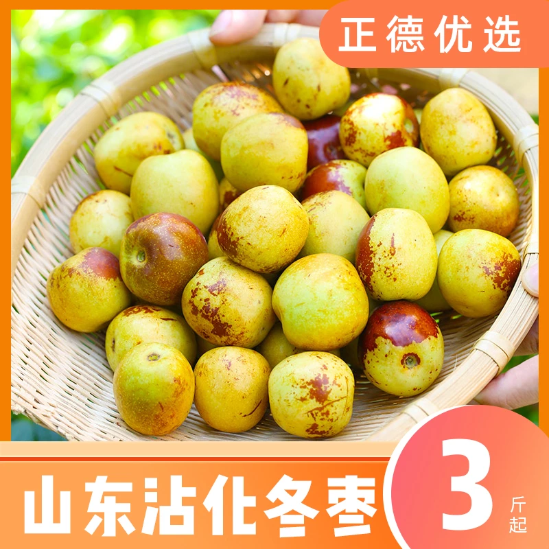 【沾化冬枣】山东当季新鲜大枣脆甜多汁3/5斤装S