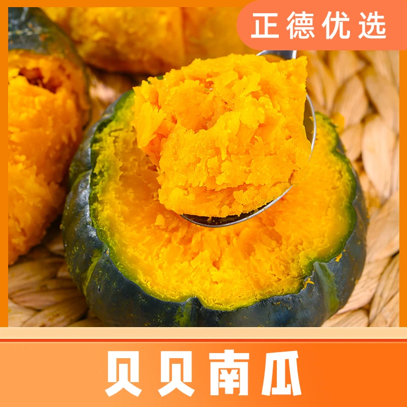 【不粉包赔】贝贝南瓜粉糯香甜细腻板栗味宝宝辅食南瓜4.5斤 S
