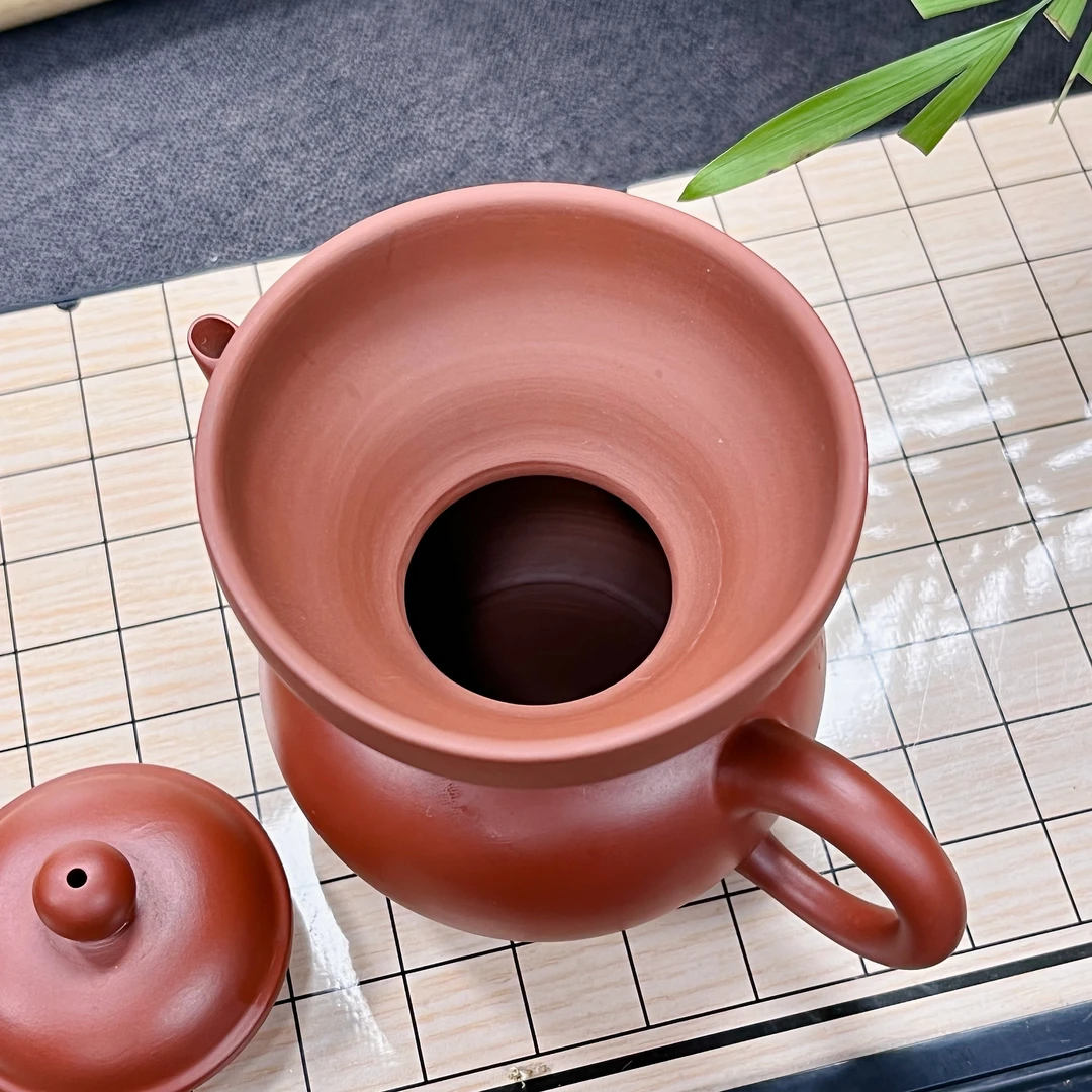 紫砂茶壶茶具潮州手拉功夫茶道配件入茶器则手工投茶器