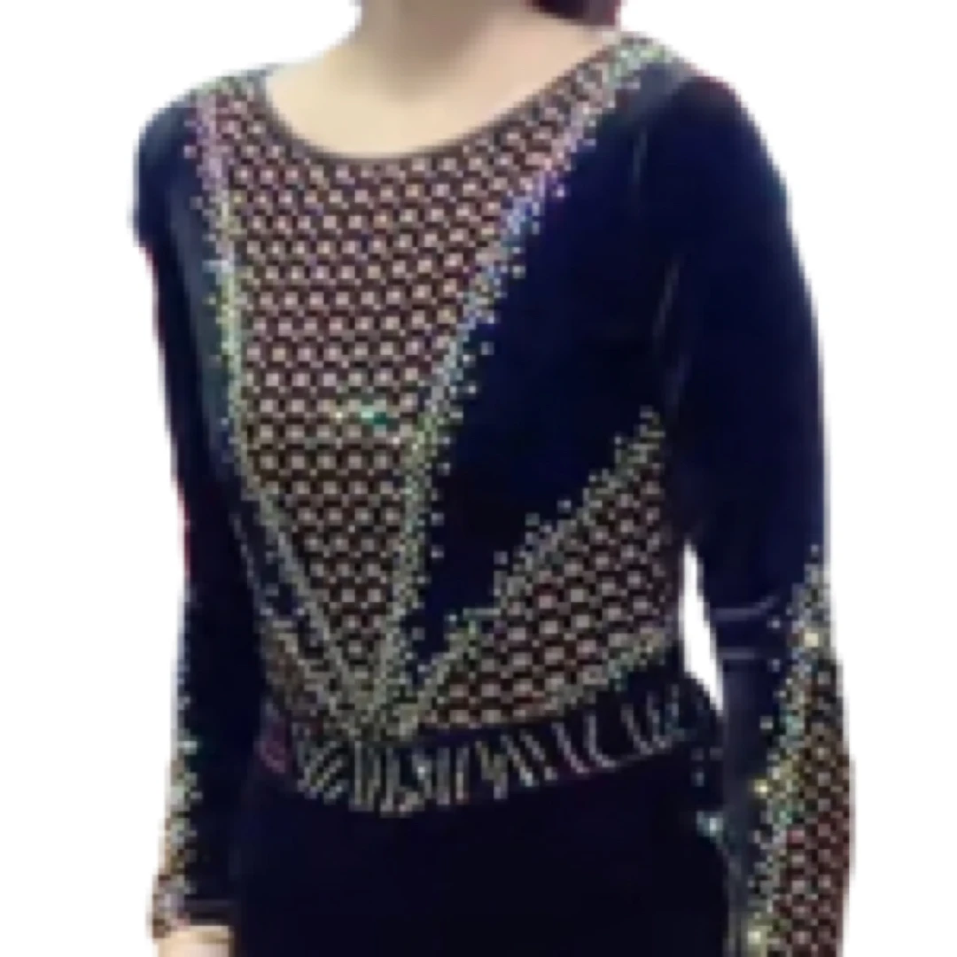 恒世舞服网格连体演出服上衣