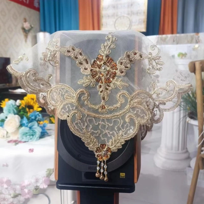 直播间244号链接富粒（蕾丝亮片钉珠盖布）55*55