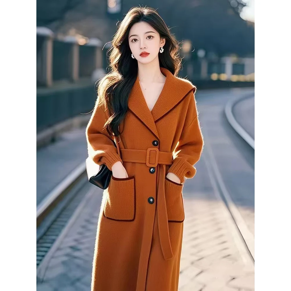 秋冬上流社会正式场合精致气质女装高级感小香风长袖针织外套