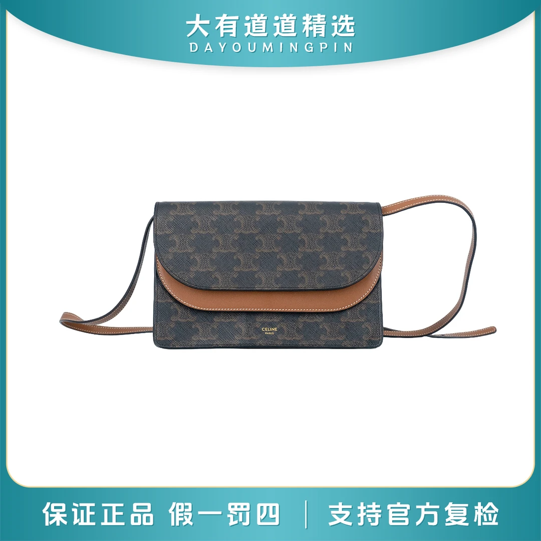 99新 Celine/思琳 98新丨道道丨赛琳丨老花满印单肩斜挎包