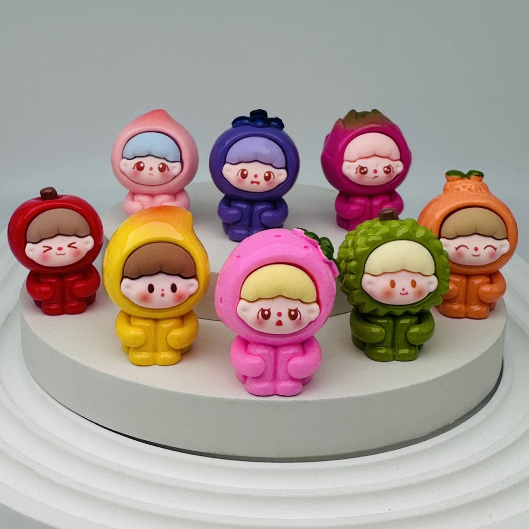 【三代实色水果仔仔】对对碰实色新品可爱潮流款玩具树脂桌面摆件