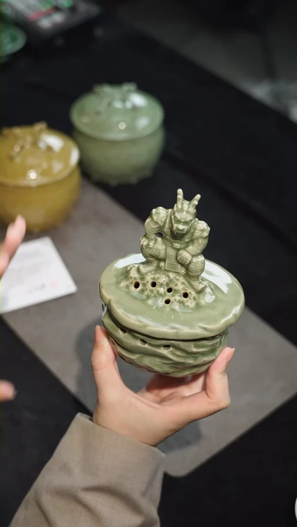 【闪购商品】瓷杯周光勇 龙王 香炉