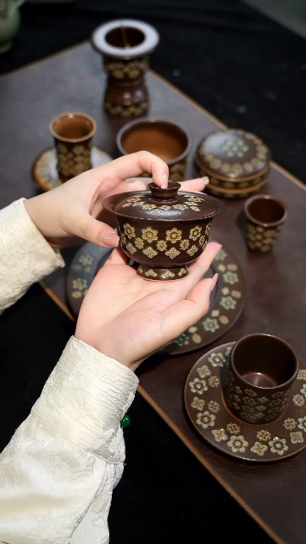 【闪购商品】瓷片李斌 宝相系列 元宝盖碗