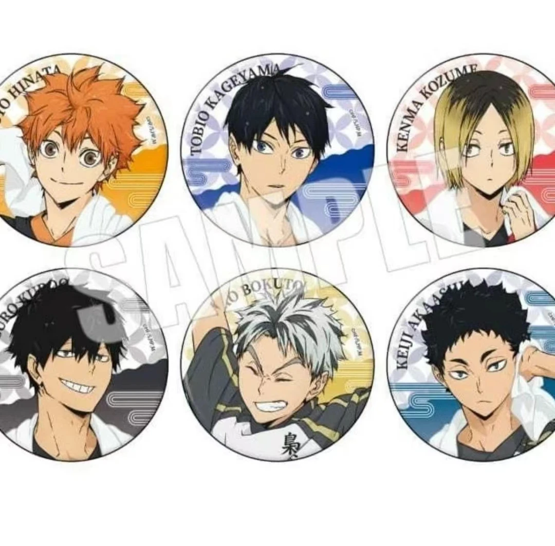 【oy】排球少年 极乐汤系列吧唧 徽章日谷现货动漫周边（默认代拆）