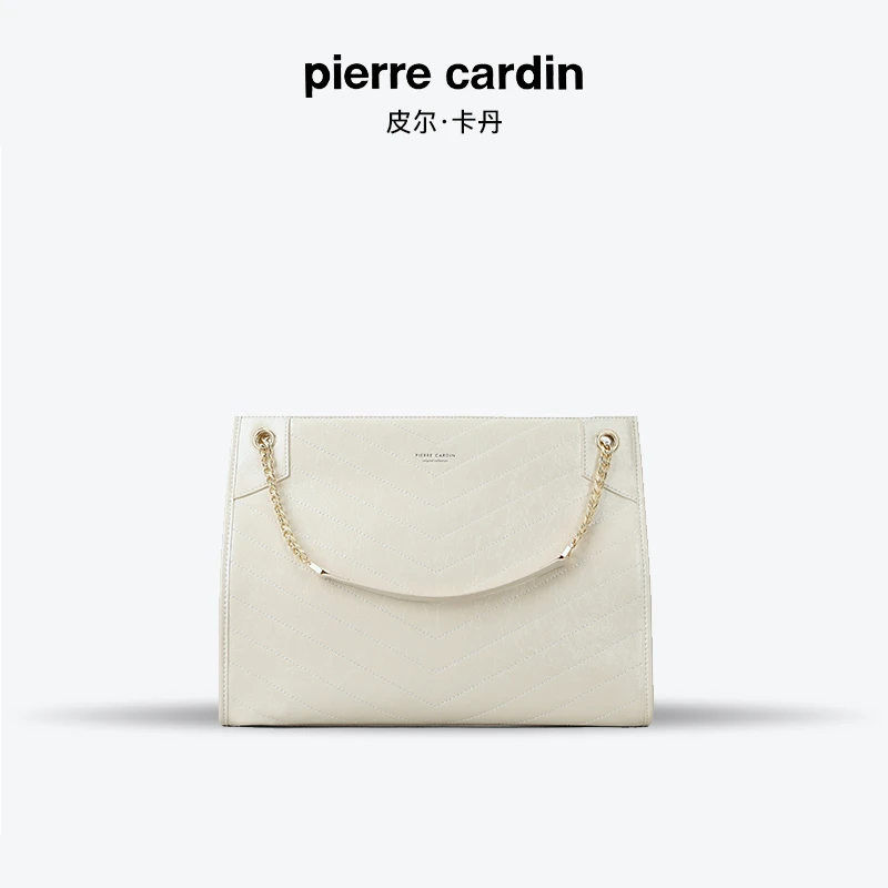 pierre cardin/皮尔卡丹春夏女包百笔记本斜挎包大容量牛皮托特包