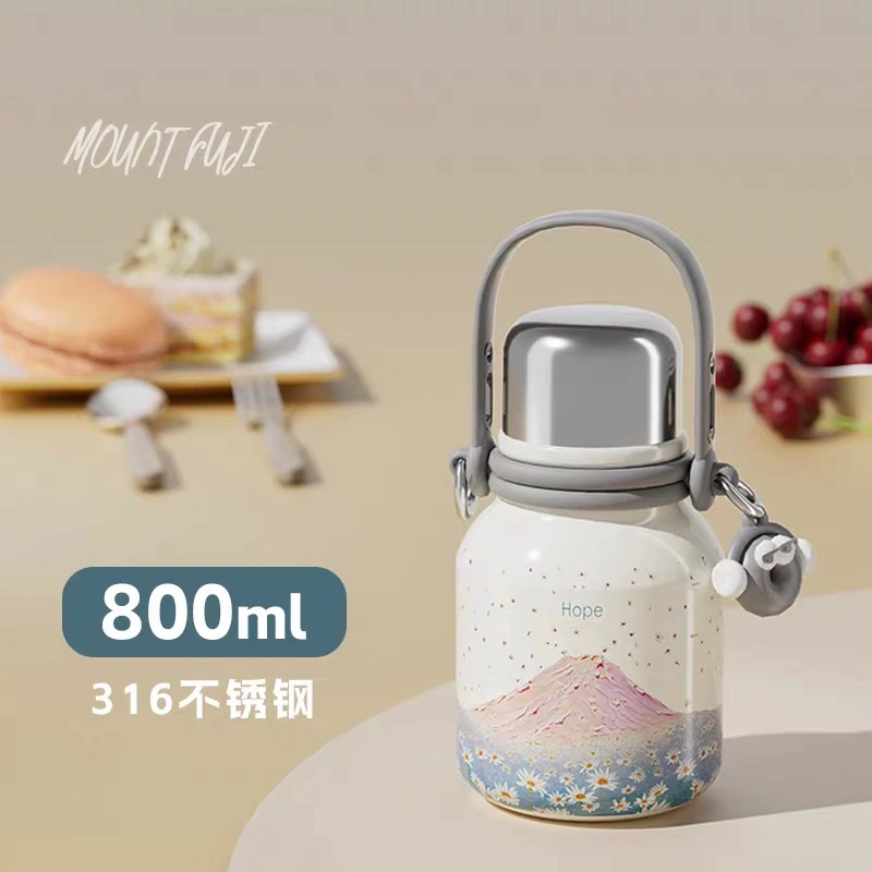 【新疆包邮】Big car/大卡保温杯户外便携学生水杯316不锈钢保温壶