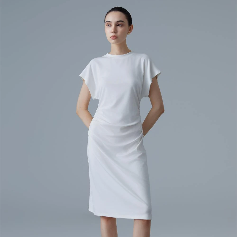 （直播现货）奥地利莫代尔澳洲长绒棉美国莱卡氨纶微设计连衣裙