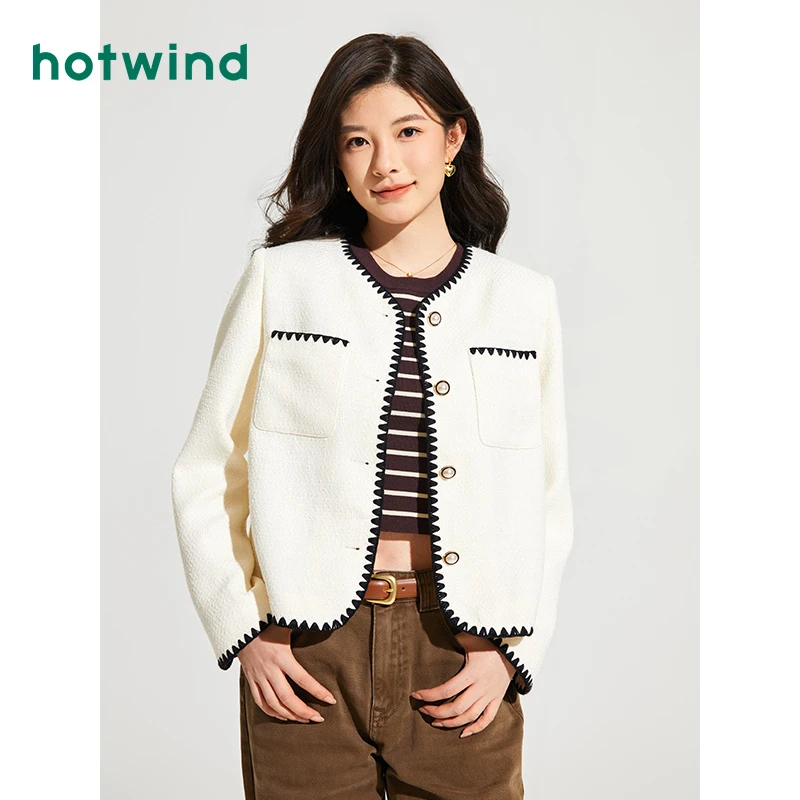 热风2024年春季新款女士精致外套F07W4101