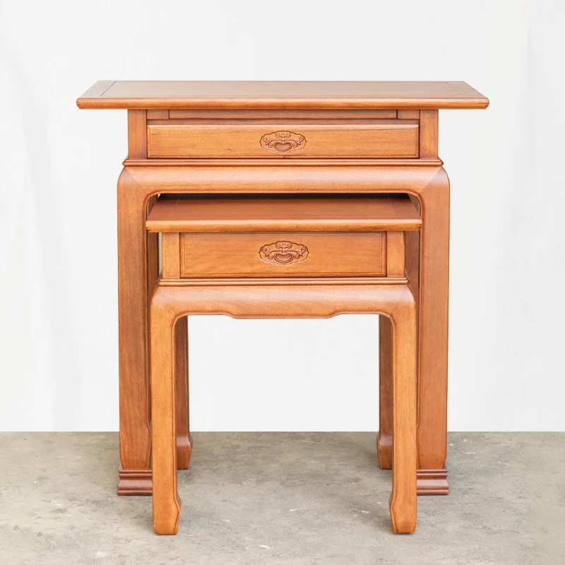 家里财神桌实木案桌客厅简易香案家用雕刻唐木新中式专用简约供桌