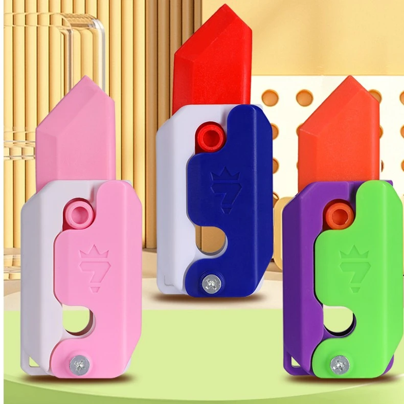 小萝卜刀炫酷风格解压玩具重力伸缩设计多色可选好玩有趣萝卜刀