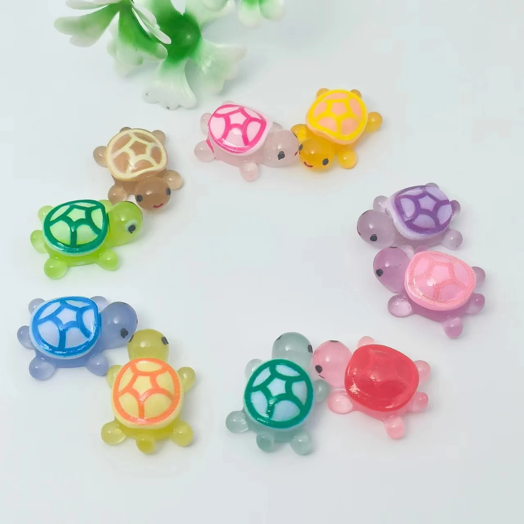 3.1厘米小号仿真夜光树脂小乌龟 手工diy