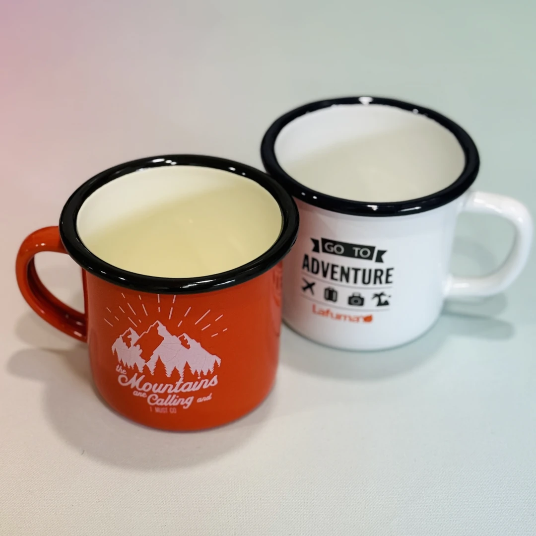 户外风加厚搪瓷杯咖啡杯明火烤箱适用复古家用简约