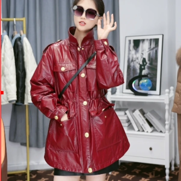 【2444】三合一高奢时装牛皮鹅绒服女装牛皮女士羽绒服百搭韩