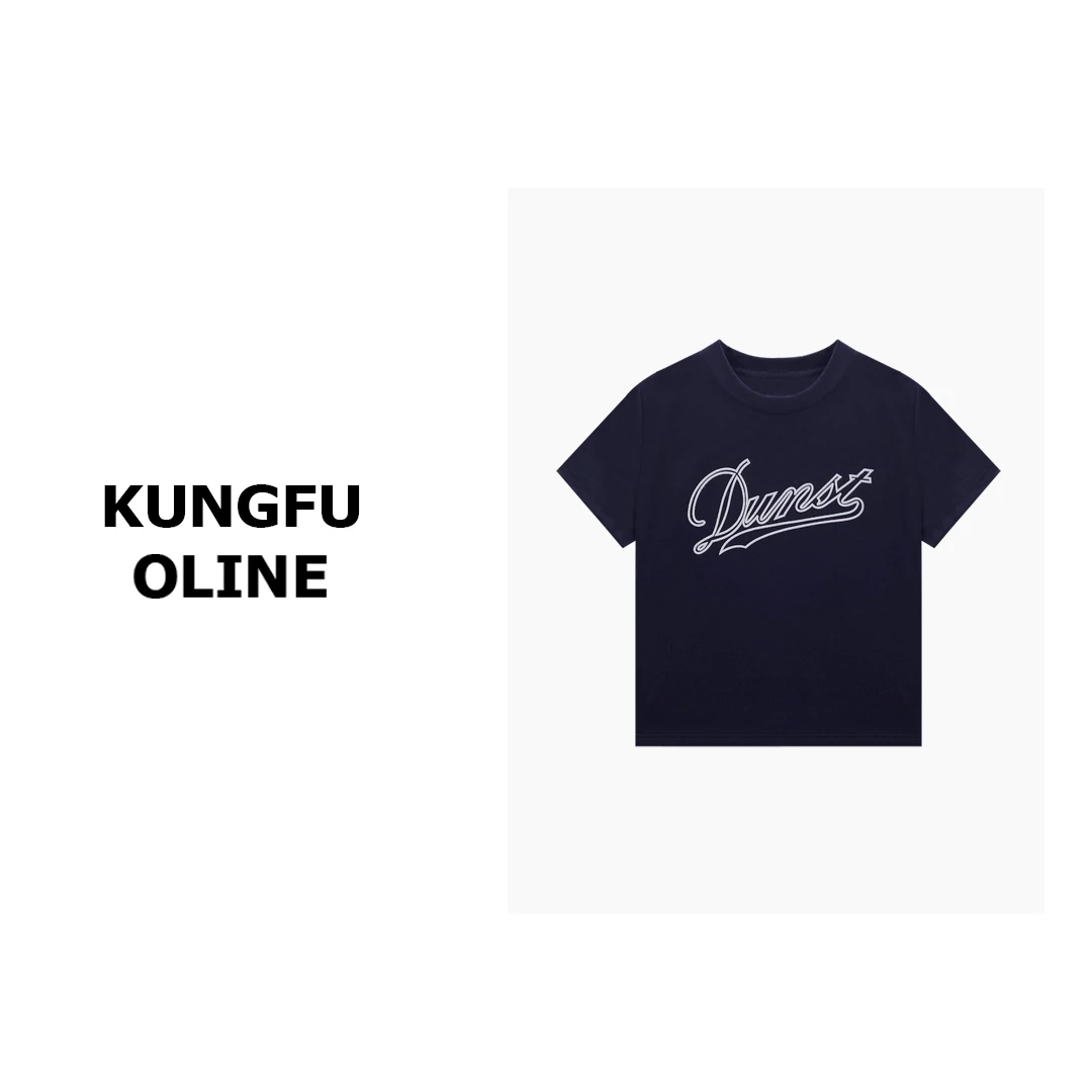 【多多专属】T5103字母圆领百搭简约设计师小众2024新款爆款短袖