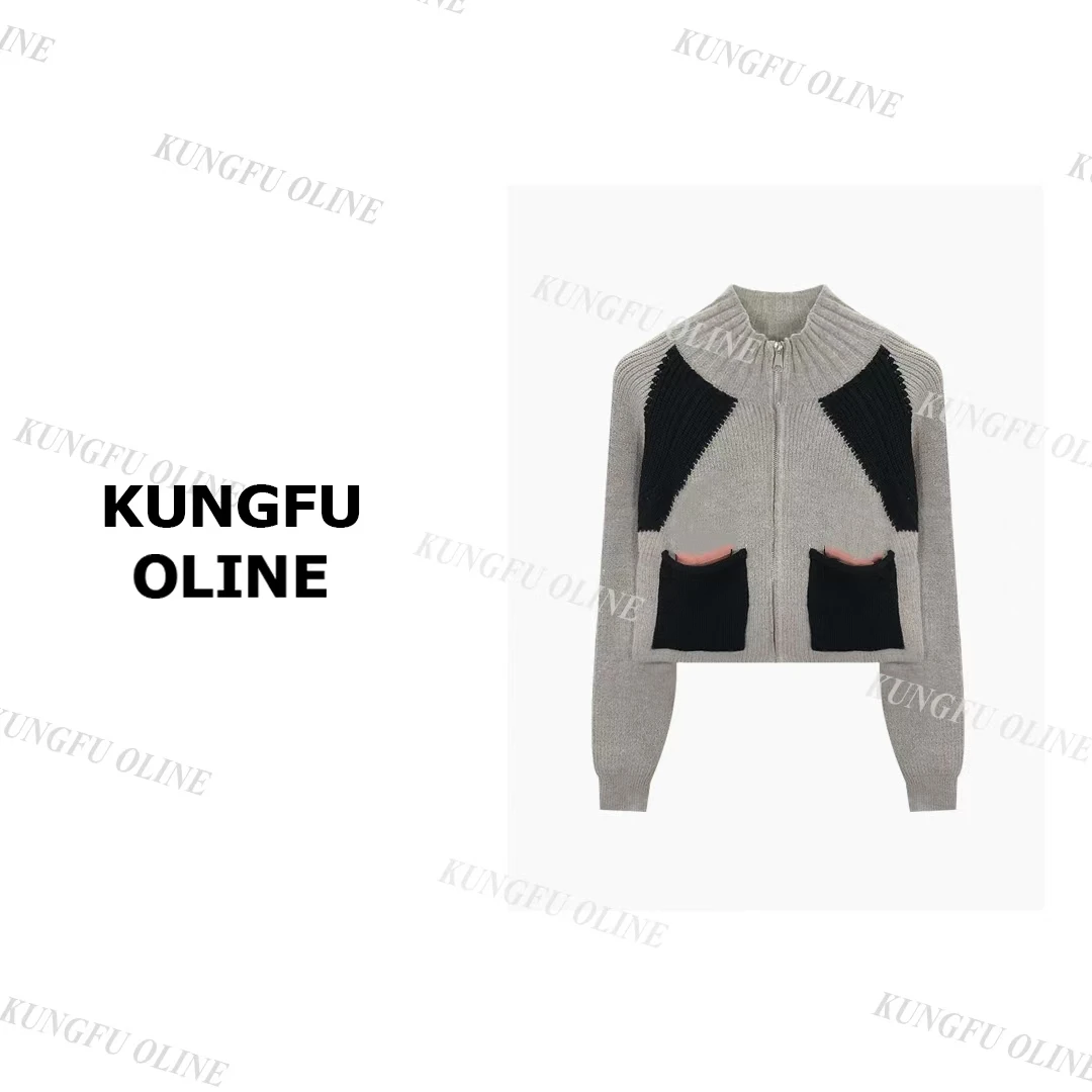 【周周】KS6973复古提花针织衫女秋冬高级软糯长袖毛衣新