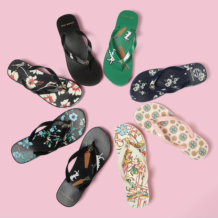 【坡跟】G01-G11夏季休闲百搭户外沙滩舒适女士坡跟人字拖