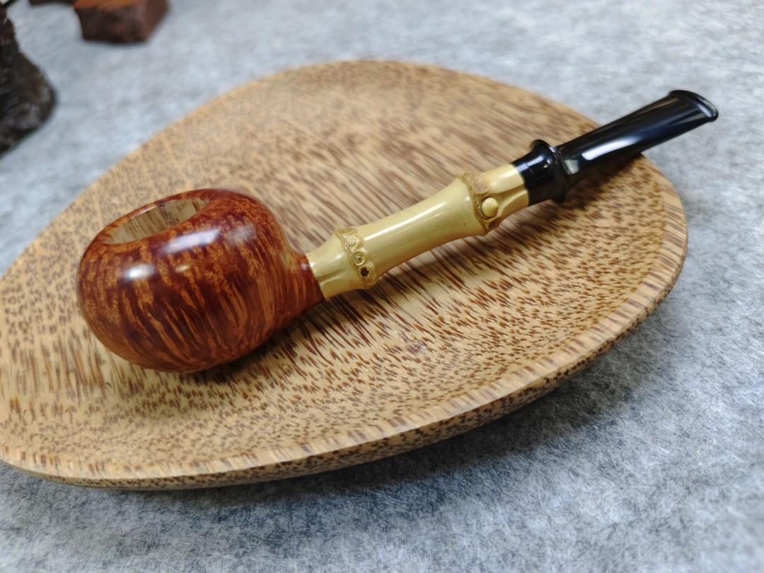 独立斗师唐先森手工竹节橡果烟斗