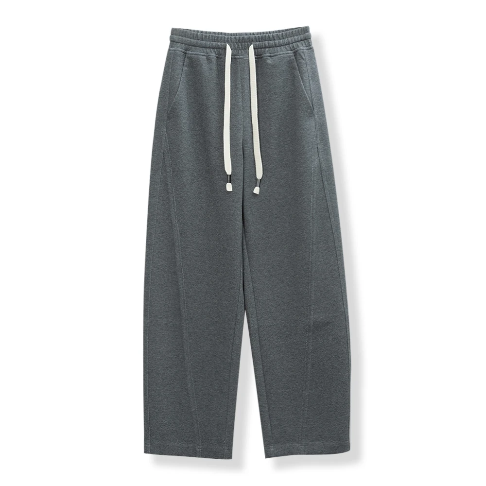 夏新款休闲裤子弹力气球裤黑色阔腿裤2023-333-1489