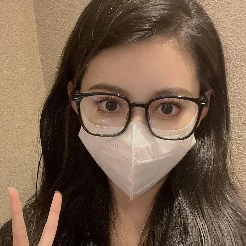 防蓝光近视眼镜女韩系ins高颜值超轻方框眼镜圆脸显瘦素颜神器男