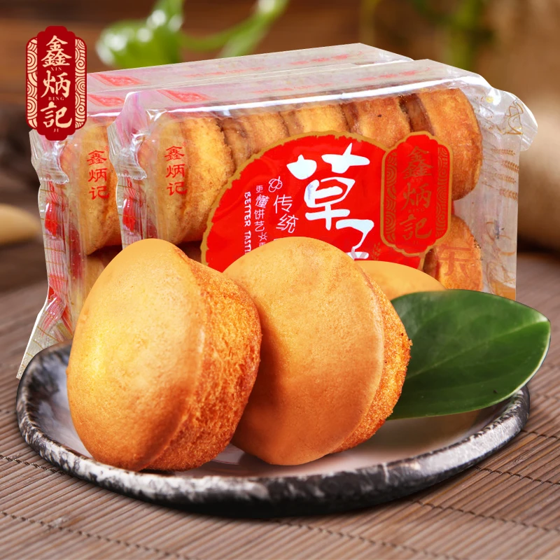 美味鑫炳记草子糕300g老式蛋糕父母吃的零食鸡蛋糕传统糕点槽子糕
