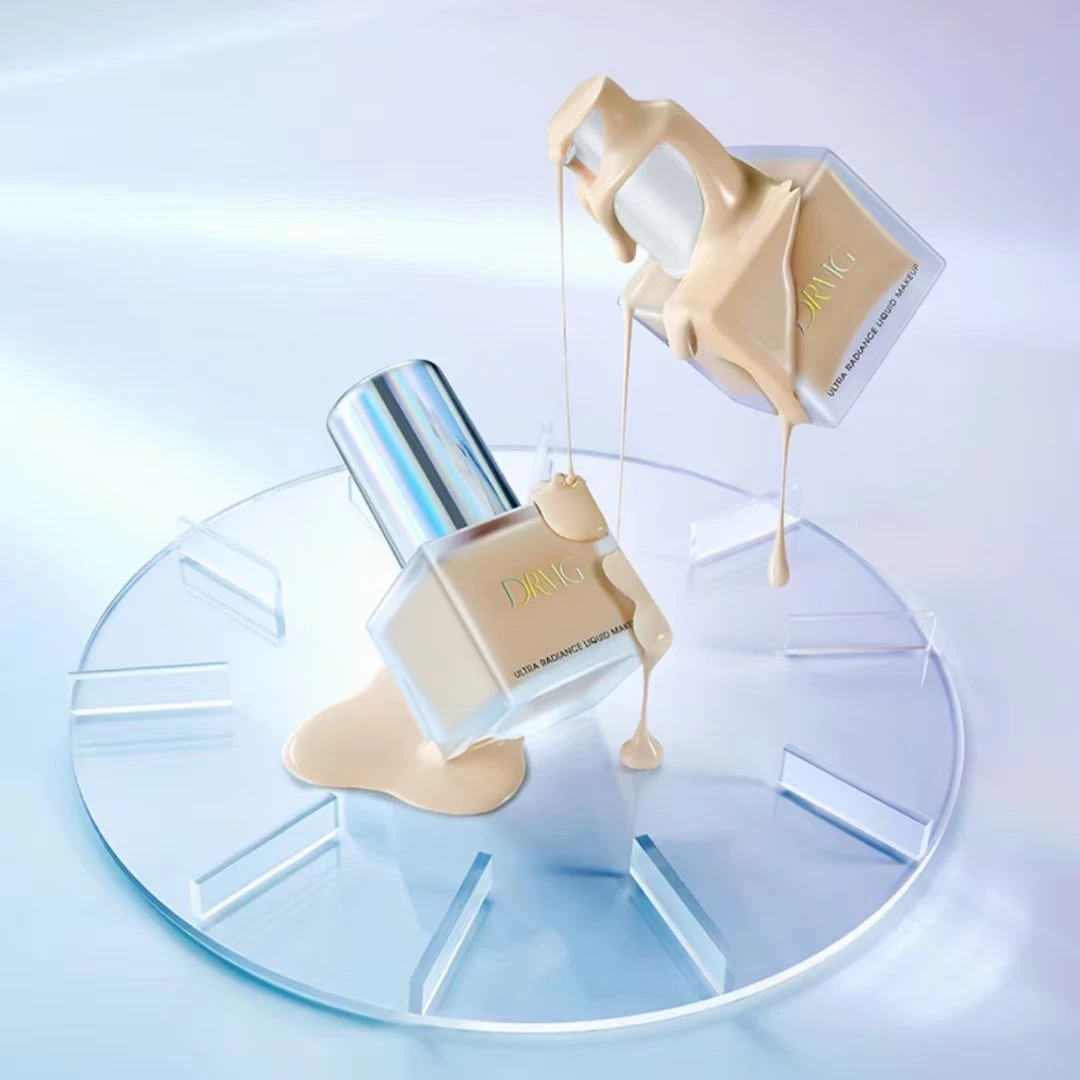 【花生妈妈推荐】DRMG摩肌养肤粉底液30ml/瓶 送一个粉扑（颜色随机）