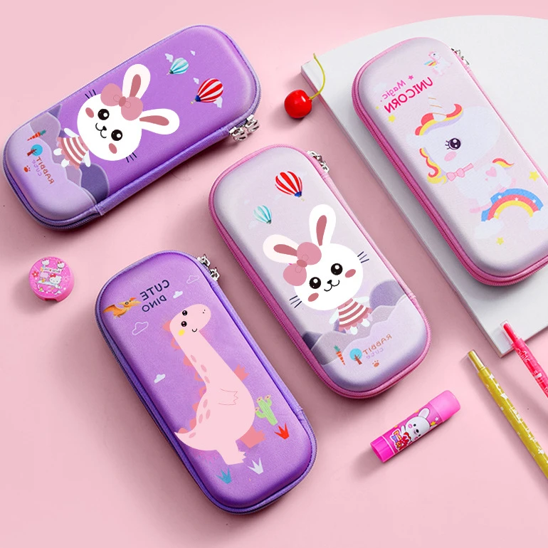 小学生笔盒EVA儿童 笔袋帆布 笔袋文具盒3d铅笔盒儿童文具盒奖品