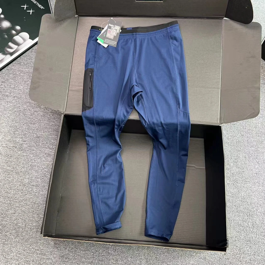 美单 版型超赞 保暖亲肤透气 男士运动跑步健身高弹力保暖裤