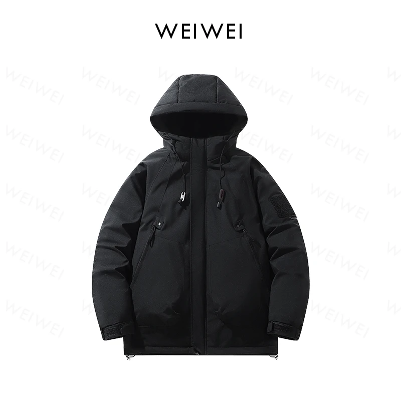 “户外控”加厚冲锋外套