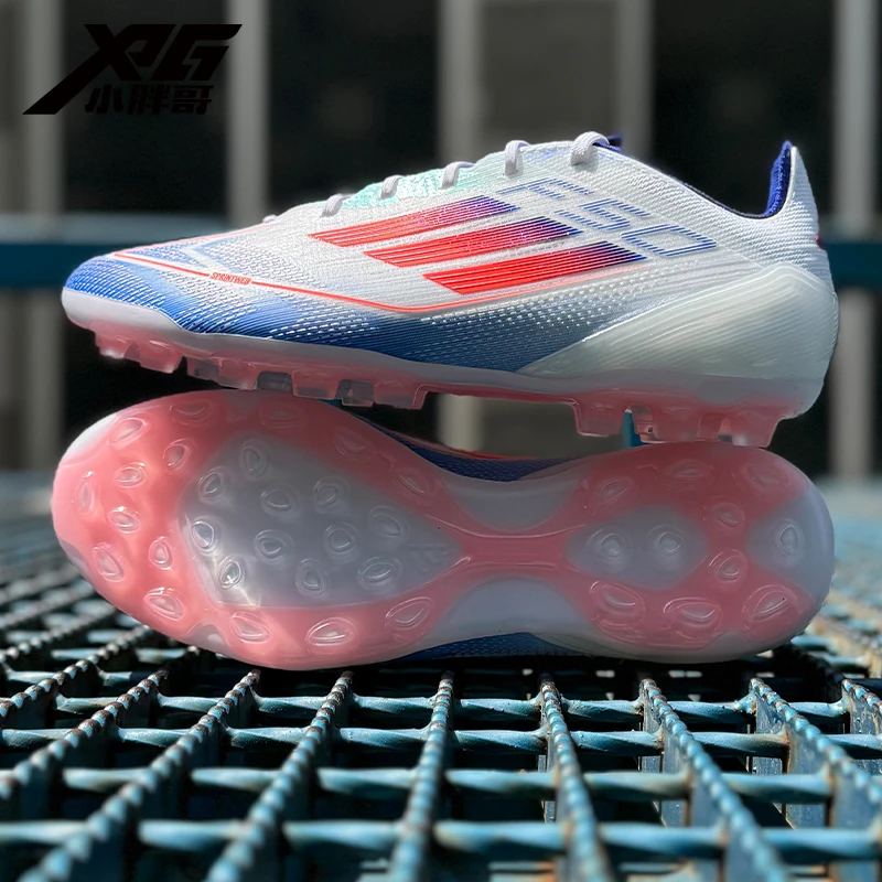 小胖哥阿迪达斯F50 2G/3G高端AG短钉人草比赛飞盘足球鞋男IF1306