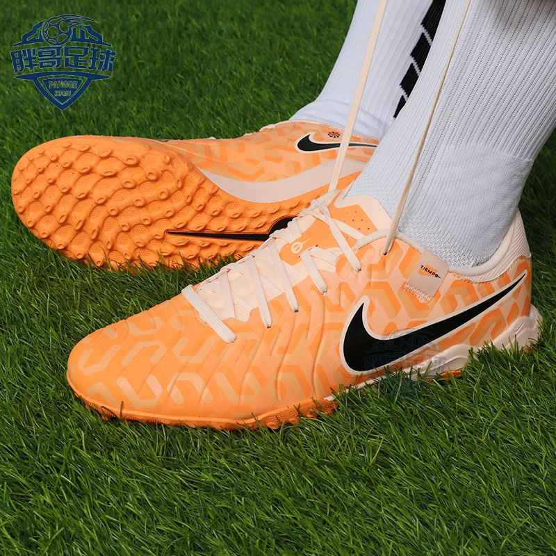 小胖哥耐克传奇10中端TF碎钉人草比赛训练成人足球鞋男DZ3178-800