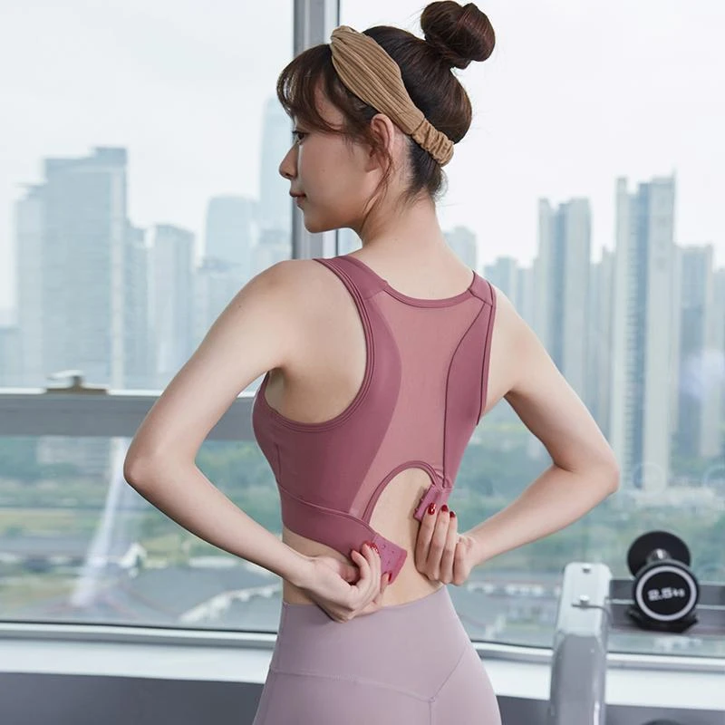 范斯蒂克运动文胸女健身房美背跑步内衣收副乳减震学生党瑜伽bra