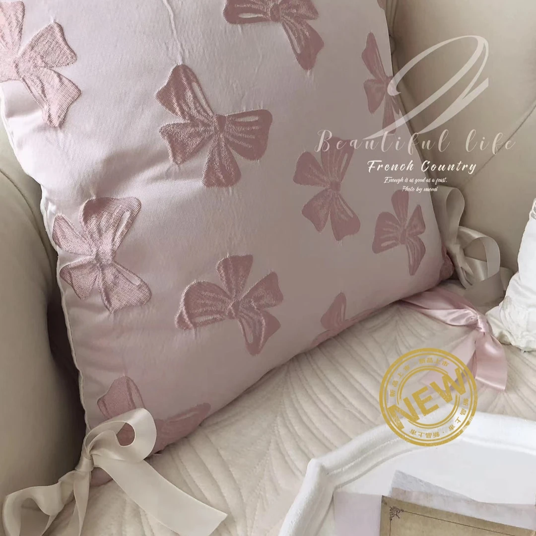 白先生家居欧式提花立体结靠枕简约抱枕卧室沙发靠垫也可做椅子垫