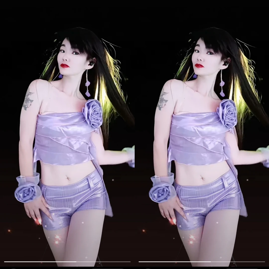 性感个性辣妹吊带纯欲紫色套装各种颜色