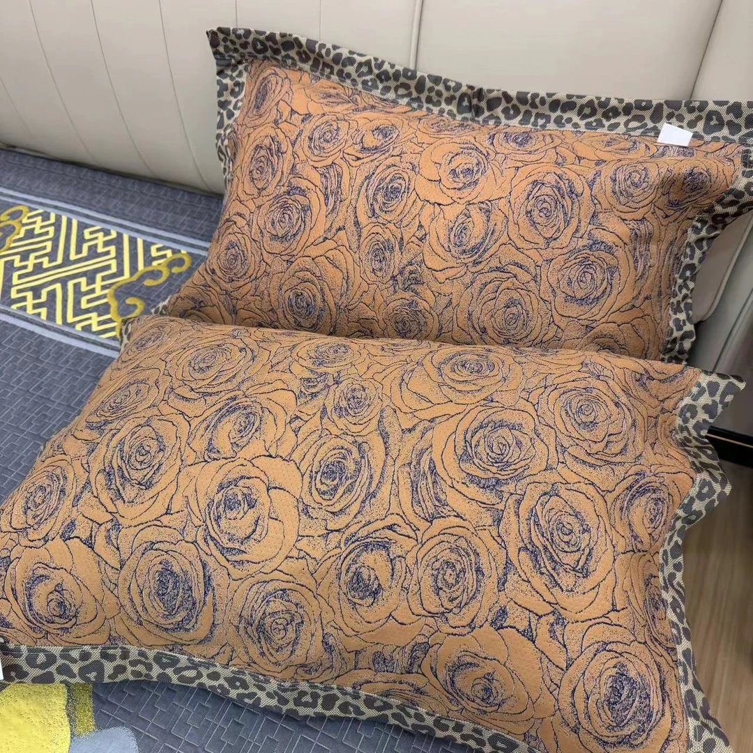 【金玫瑰枕巾】52*78虫草雪莲养生冷棉 家用成人舒适枕巾